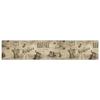 Coussin - vidaXL - Imprimé café - 100x50x7 cm - Beige - Lavable