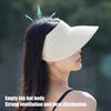 Summer Sun Hat, Large Brim Straw Hat, Hollow Top Foldable Sun Protection Hat for Vacation Daily Wear