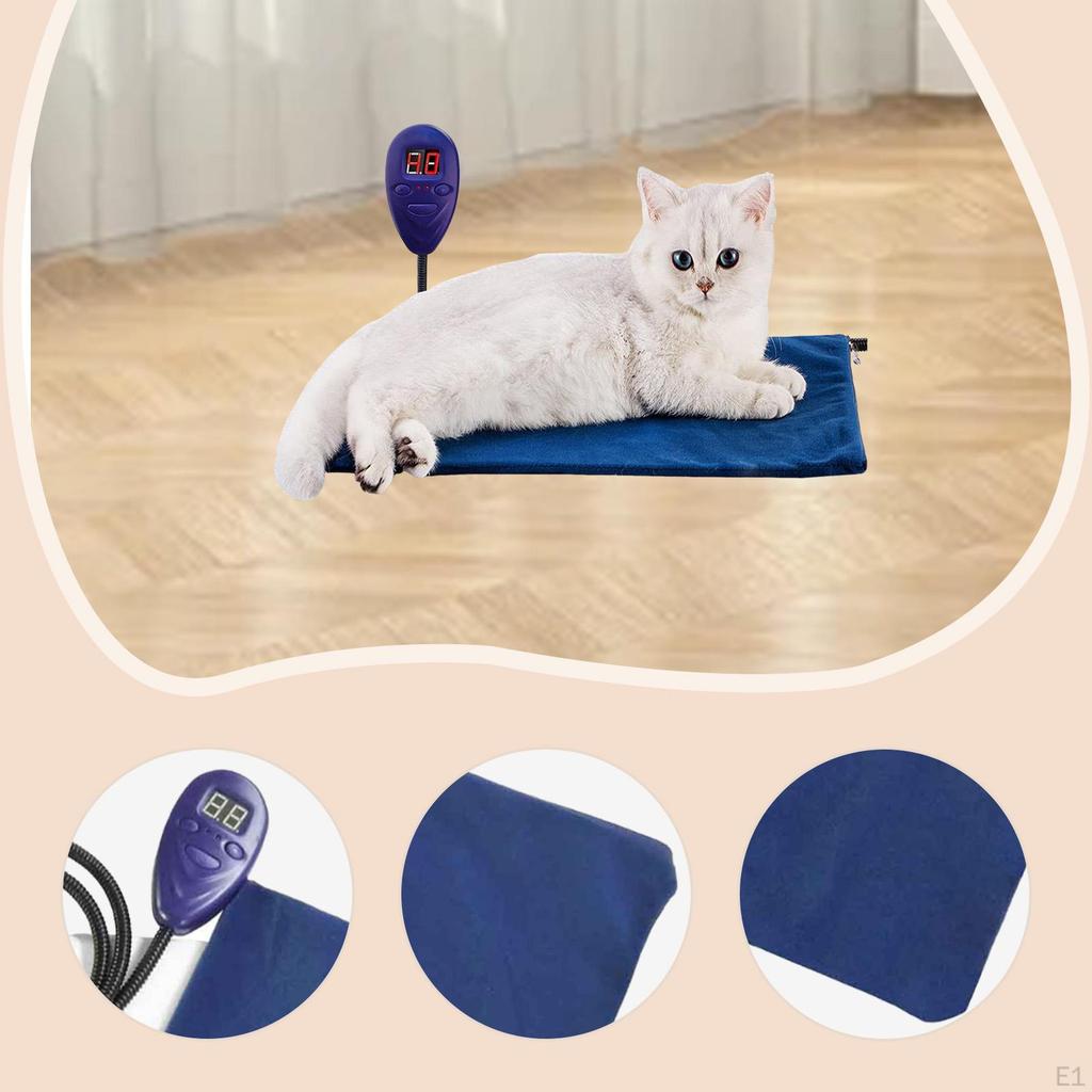 Hundeheizkissen Haustier Elektrische Decke, mit Einstellbarer Temperatur, Kratzfest Wärmend für