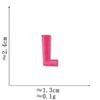 Pink Embroidered Alphabet Patch for Clothing Decoration