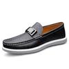FashionLuxury Brand Men Genuine Leather Shoes Casual Slip on Formal Dress Loafers Breathable Soft Flats for Male Non Slip Driving Flats
