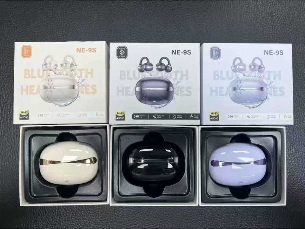 NE-9S Painless Clip-on Bluetooth Earphones for Comfortable Long Wear