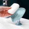 Leaf Shape Soap Box Drain Soap Holder Bathroom Accessories Suction Cup Soap Dish Tray Soap Dish for Bathroom Soap Container