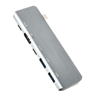 Multiports USB C Adapters 100W Fast Charging HDTV Output Metal Shell For Computer Accessories
