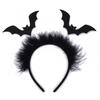 Funny Bat Hair Hoop Fashion Plush Hair Bands Ghost Headband  Birthday Party