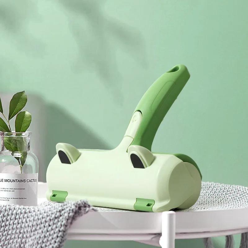 1pcs Pet Hair Remover Roller Removing Dog Cat Hair From FurnitureClothes Carpet Self-cleaning Lint Roller Brush Pets Cleaning Tools