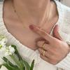 Necklace Korean Minimalist Niche Premium Pig Nose Necklace Female Non-fading Light Luxury Collarbone Chain