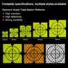 uxcell 60 Survey Reflector Sheets, 50x50mm, Self-Adhesive Reflective Tape for Surveying Target Marks, Green, for Total Stations