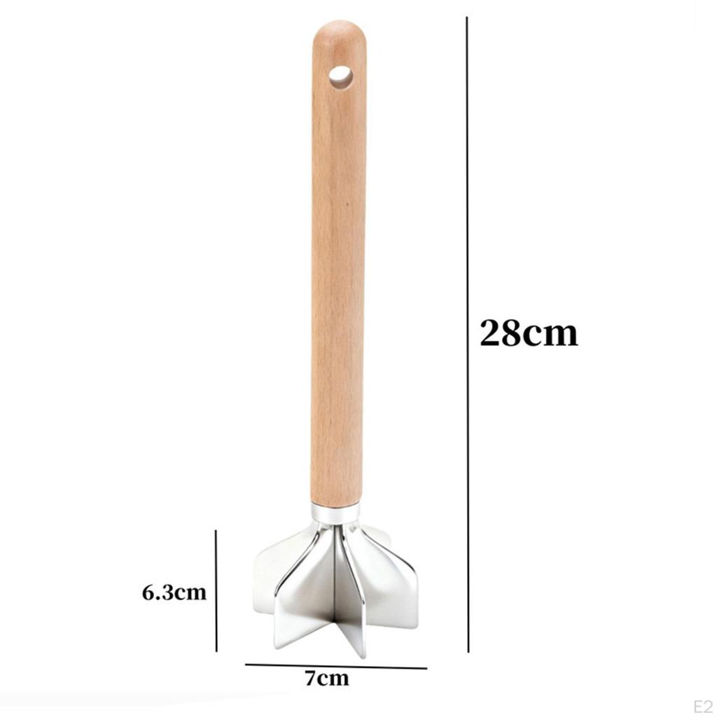 Meat Chopper Potato Masher Ergonomic Handle, Versatile, Kitchen Gadget, with 6 , Ground