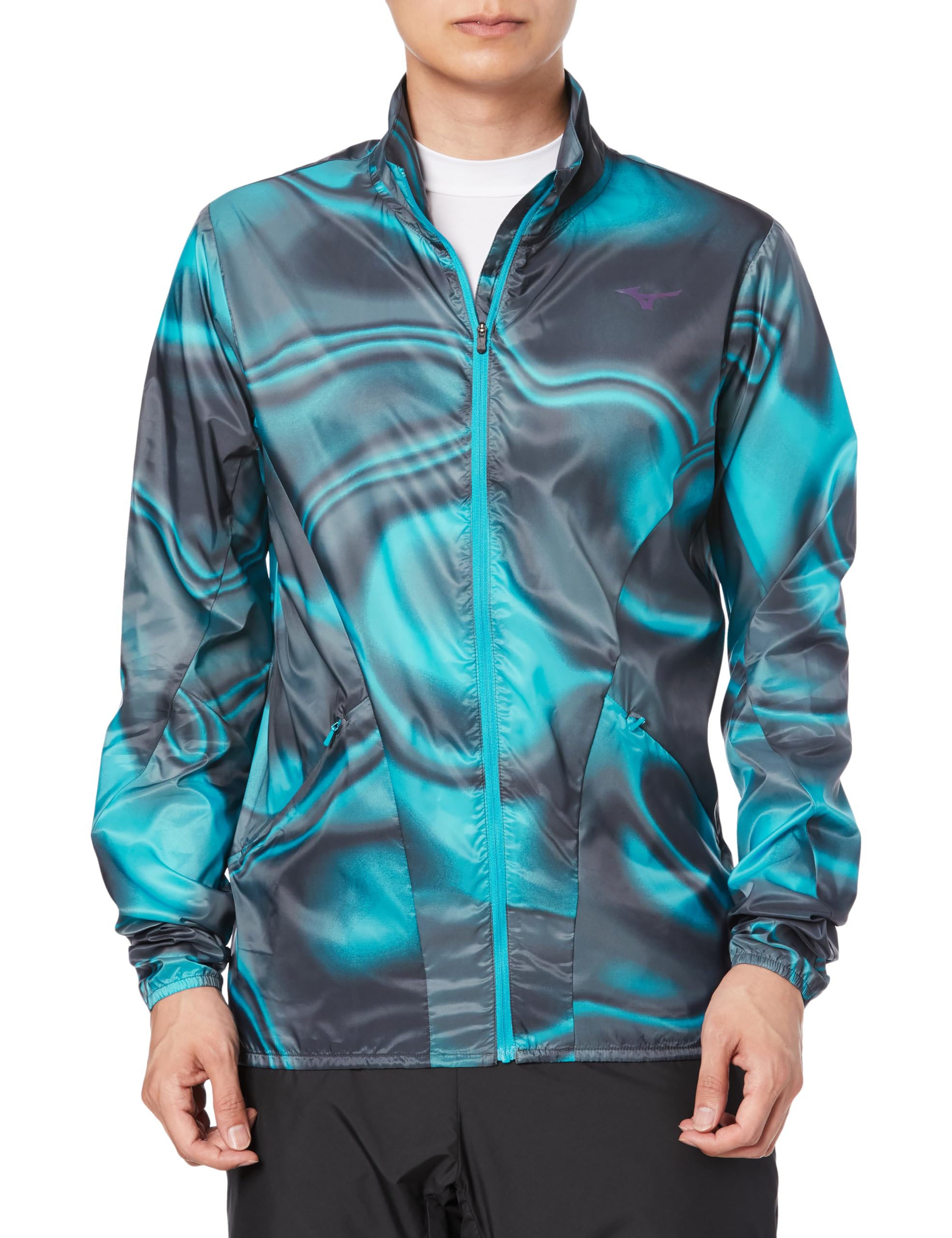 

Одежда для бега Беговая куртка премиум-класса J2MEA501 Гавайский океан x Черный L [Mizuno]