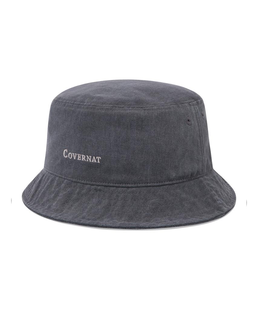 COVERNAT Washed Bucket Hat Charcoal