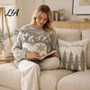 Christmas Cushion Covers for Sofa Snowflake Cover, Holiday Throw Pillow Case, 18x18 Easy Change Inch Decorative Cover Farmhouse Home Winter