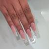 Fake Nails Press On Nails Square Shape ABS Material Luxury Design 24 Pcs/set Artificial Fingernails Manicure Set Nail Supplies