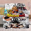 Flanelová deka Dragon Ball Anime - Měkká teplá ideální na pohovku, do postele, na kempování, cestování, do kanceláře, domácí dekorace -QJY