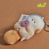 Cute Sea Otter Doll Keychain Bag Charm Bag