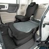 Bonform 4040-27BK Seat Cover, Skinny Knit, Light Car, Washable, -Repellent Material, Compatible with Rear Seat Belts, Elastic Fabric, Black