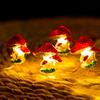 3D Mushroom Shape LED String Lights for Holiday Courtyard Decoration