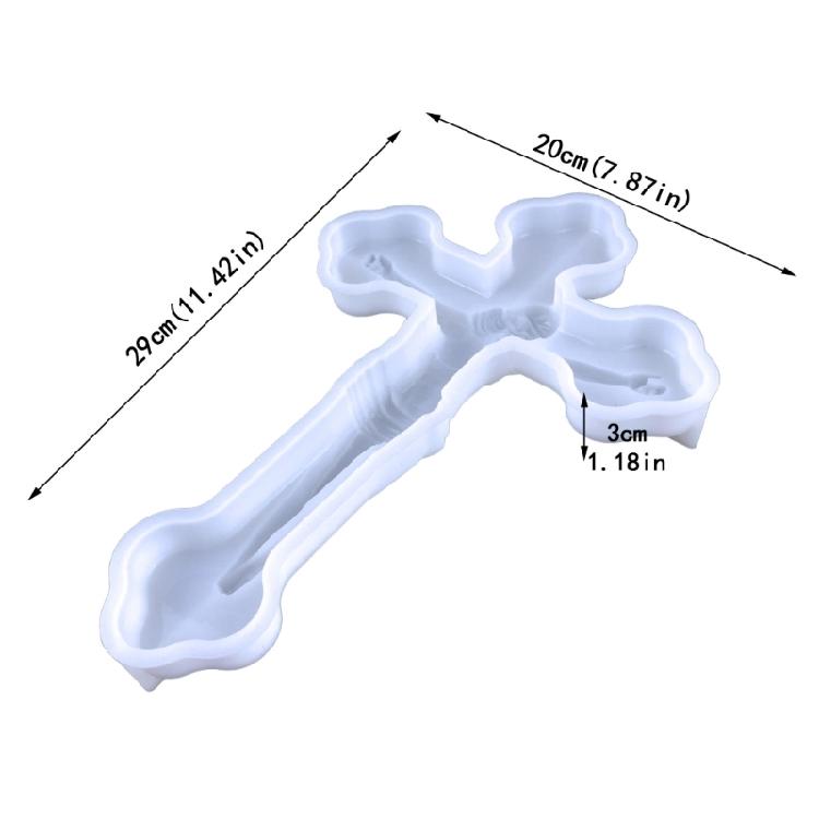 Stereo Cross Epoxy Casting Mould for Wall Hanging Mount Decor DIY Crafts