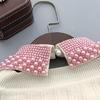 Elegant Pearls Beaded Bib Faux Collar Half Shirt for Women Lapel False Collar Detachable Collar Neckline Choker Necklace
