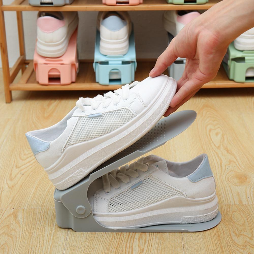 Double Layer Shoe Slots Organizer Adjustable Shoe Stacker High Quality Shoe Rack
