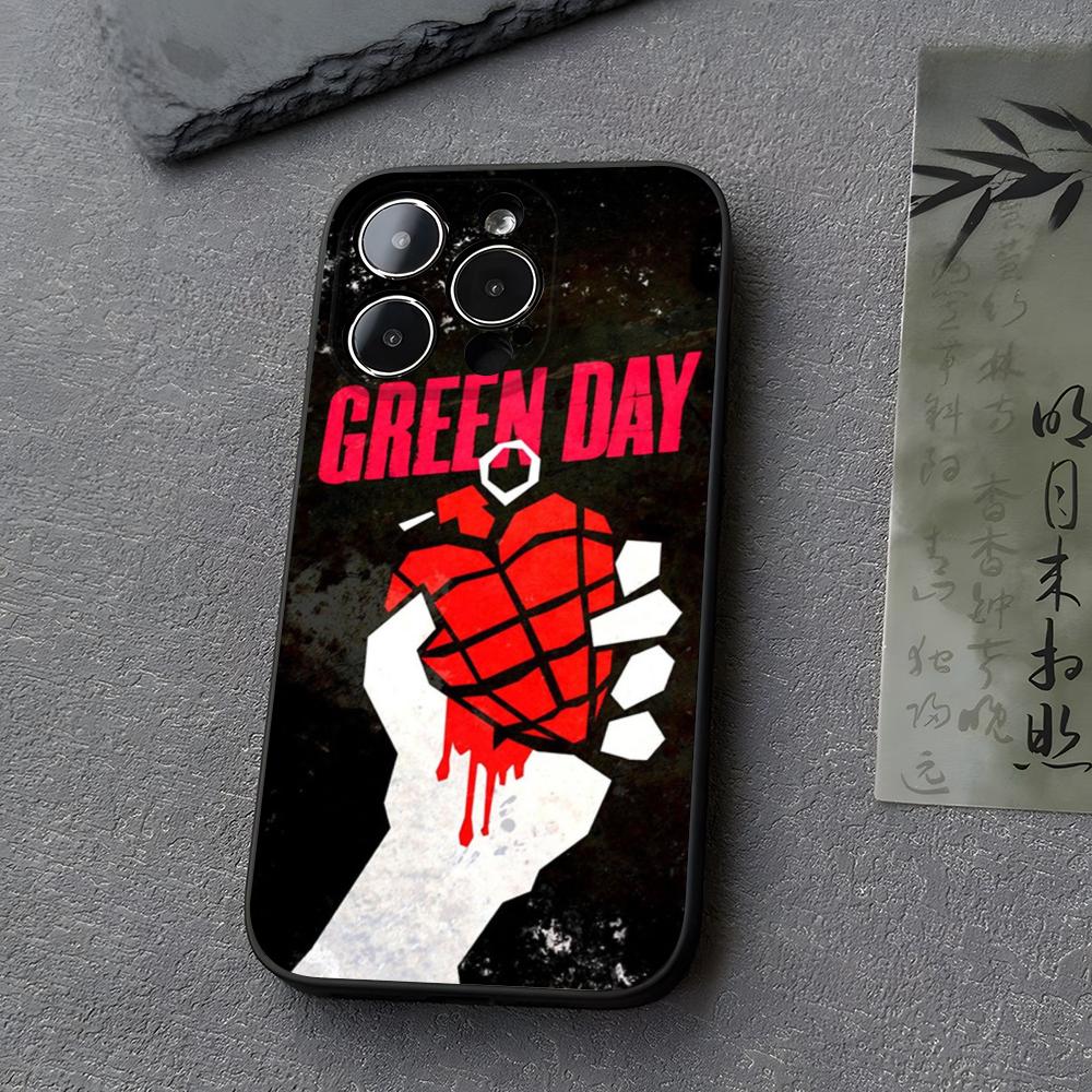 

Band Green Day Phone Case Funda For Iphone 13 17 16 11 15ProMax 14 12 Pro Xs Max Mini Xr X 7 8 6 6s Plus Covers iPhone17 Pro Max