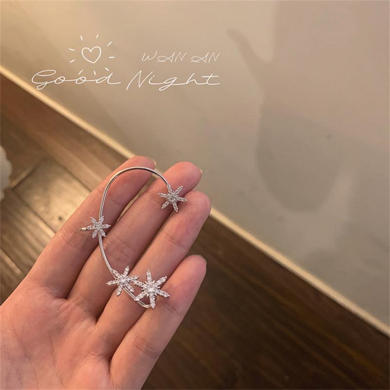 Ear Clip Metal Trendy Jewelry Accessories Women's Earrings Rhinestone Fashion Jewelry Gifts Party Wedding Earrings Ear Cuff