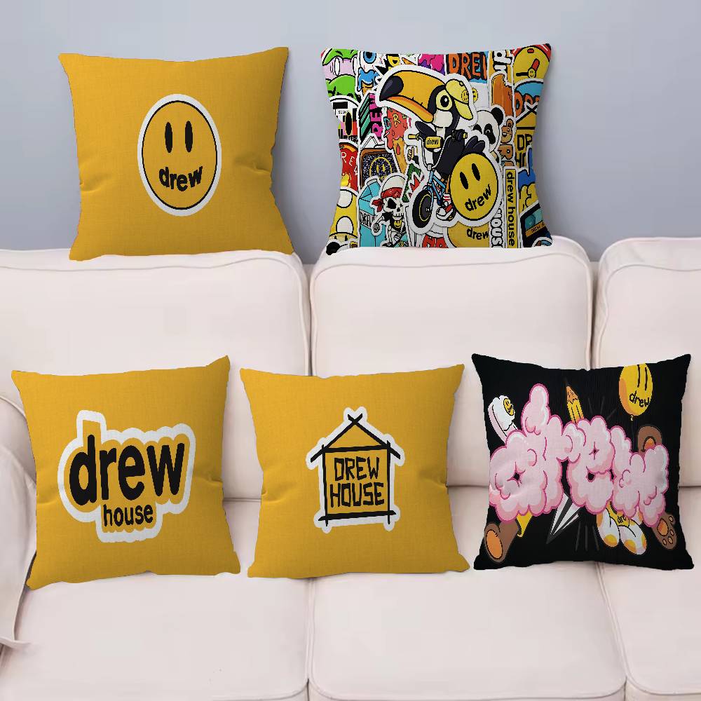Fashion D-Drew H-House Cushion Cover Inches Farmhouse Decor Home Throw Pillow Covers for Couch Decorations