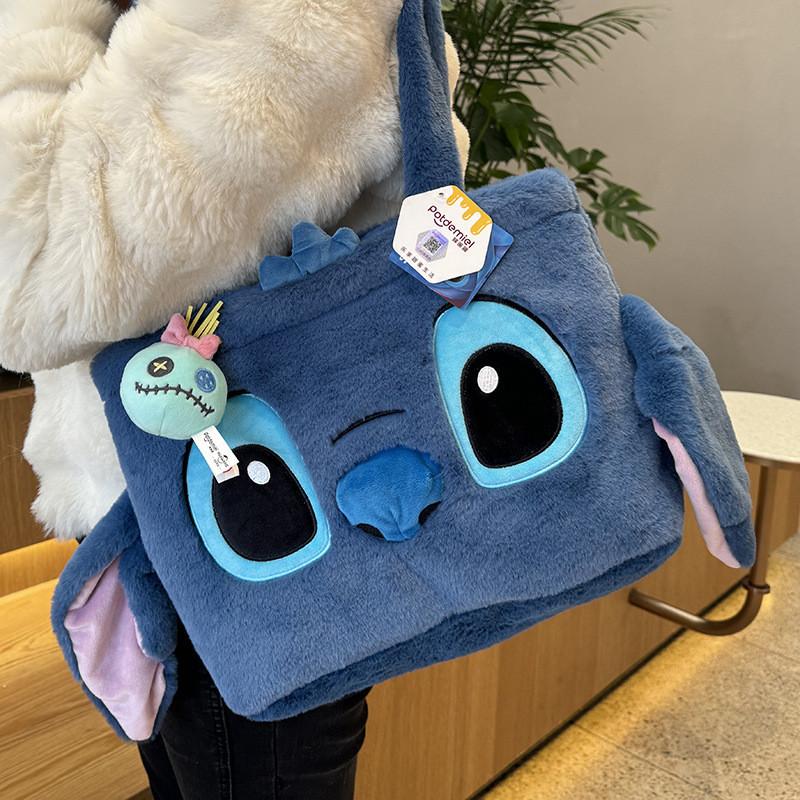 Genuine Stitch Plush Bag Cute Large Capacity Woody Autumn And Winter Plush Shoulder Bag Sullivan Tote Bag Book