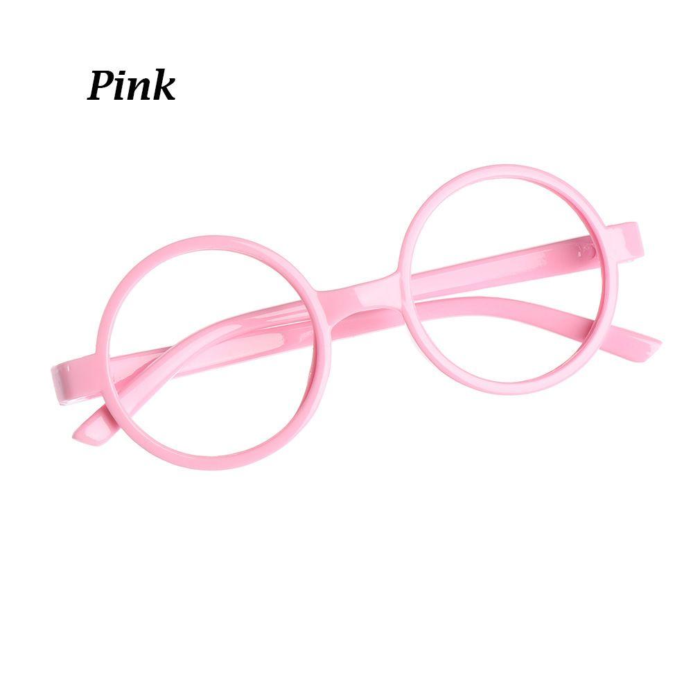 

Candy Color Kids Boys Girls Round Glasses Frame Eyewear Protection Spectacle Frames Ultra Light рожевий