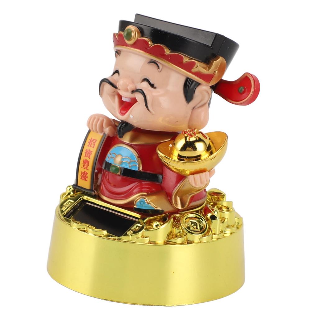 Solar Schwingende Gott des Reichtums Figur Statue Gott des Glücks Auto Armaturenbrett Ornament Feng Shui Dekor