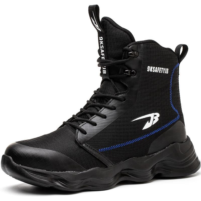 High Top Men Safety Shoes Lightweight Steel Toe Sneakers Work Boots Male Construction Protective Footwear