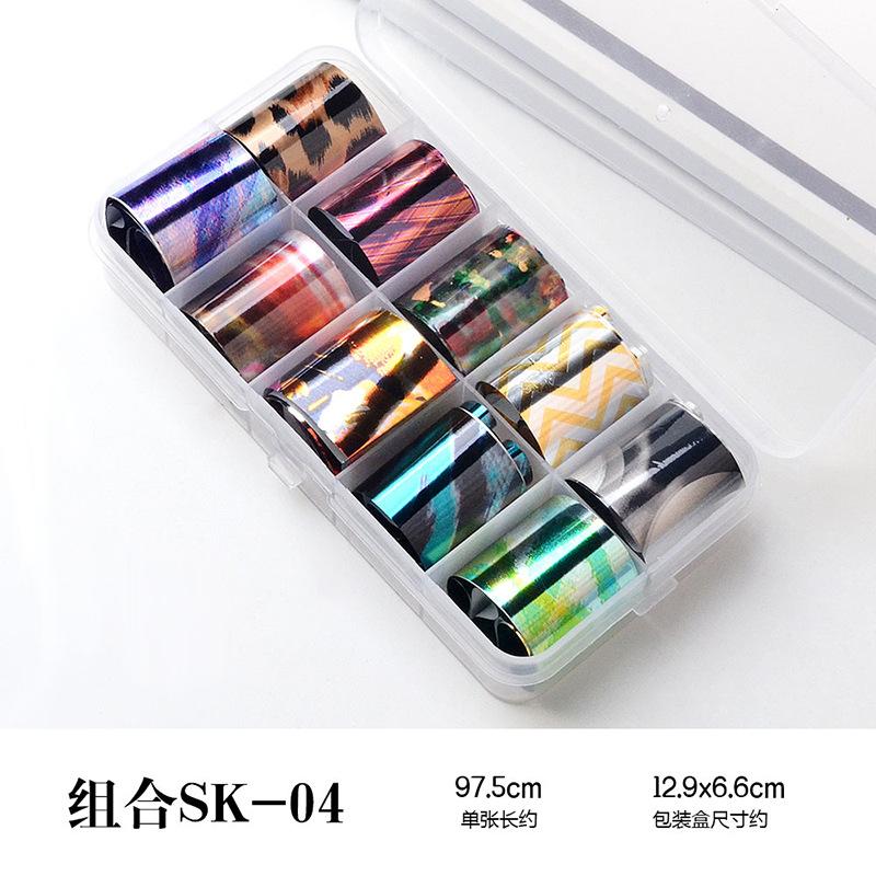 Produkty do zdobienia paznokci Naklejki transferowe Papier gwiaździsty Tybetańskie kolorowe laserowe naklejki do zdobienia paznokci