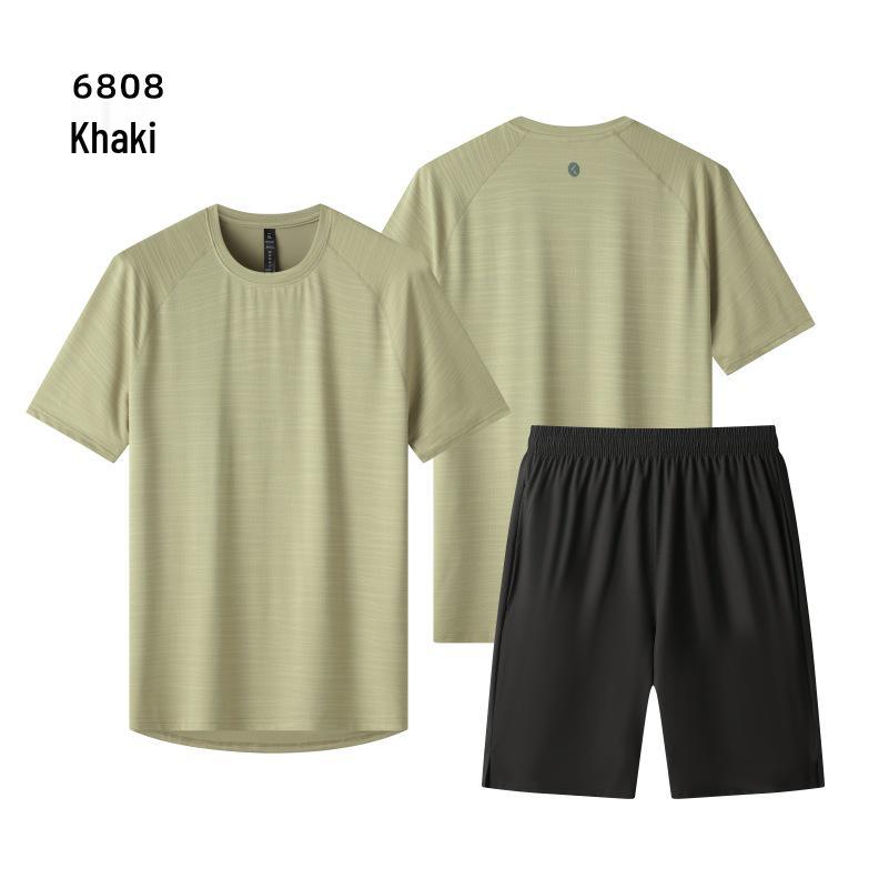 Unisex Quick-Dry Sports Set: Short Sleeve T-Shirt for Running, Basketball, and Casual Wear