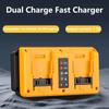 1.5m Dual Charging Fast Charger with 4 Types of Connectors for Dewei Electric Tools Compatible with 14.4-18V Lithium Battery