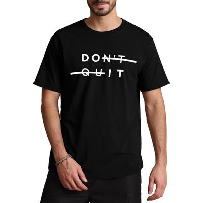 T-shirts Graphiques pour Hommes AIYINO Manches Courtes Imprimé Lettres Ne Renoncez Pas T-shirts à Col Rond Décontractés T-shirt Régulier pour Hommes