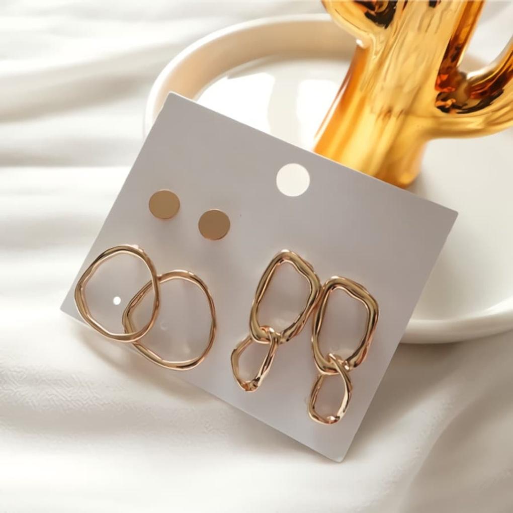 Women's Titanium Needle Earrings Earring Curse One Metal Set