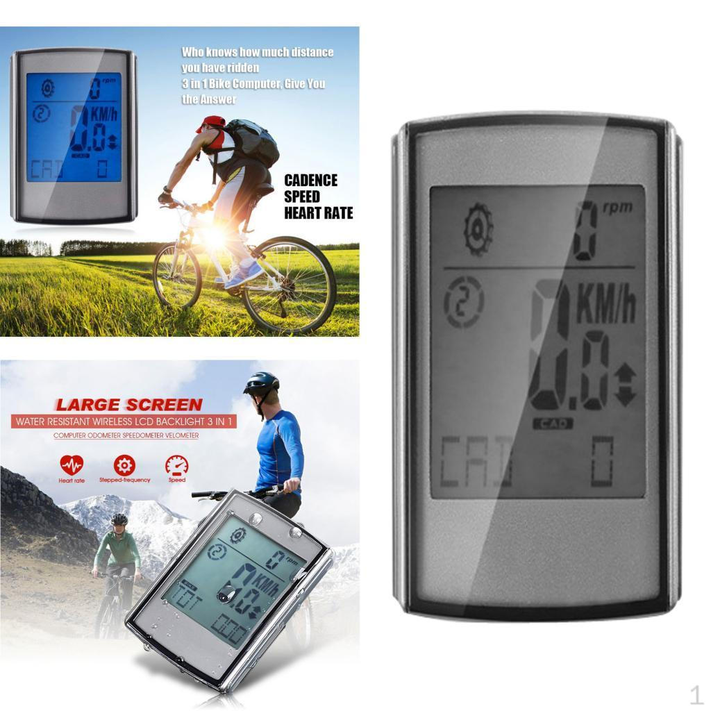 

Компьютерный велосипедный одометр, спидометр с большим ЖК-дисплеем BC335