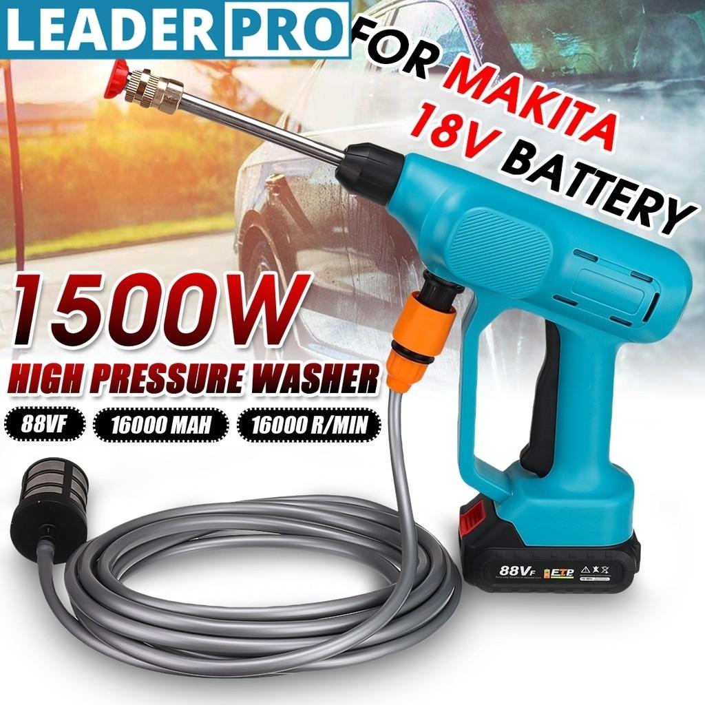1500W 88VF Akku-Hochdruckreiniger Sprühwasserpistole Autowäsche Druckwasserdüse Reinigungsmaschine für 18V Akku