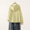 Women's Loose Hooded Zip-Up Sweatshirt Jacket - Ta Chi 2025 Autumn