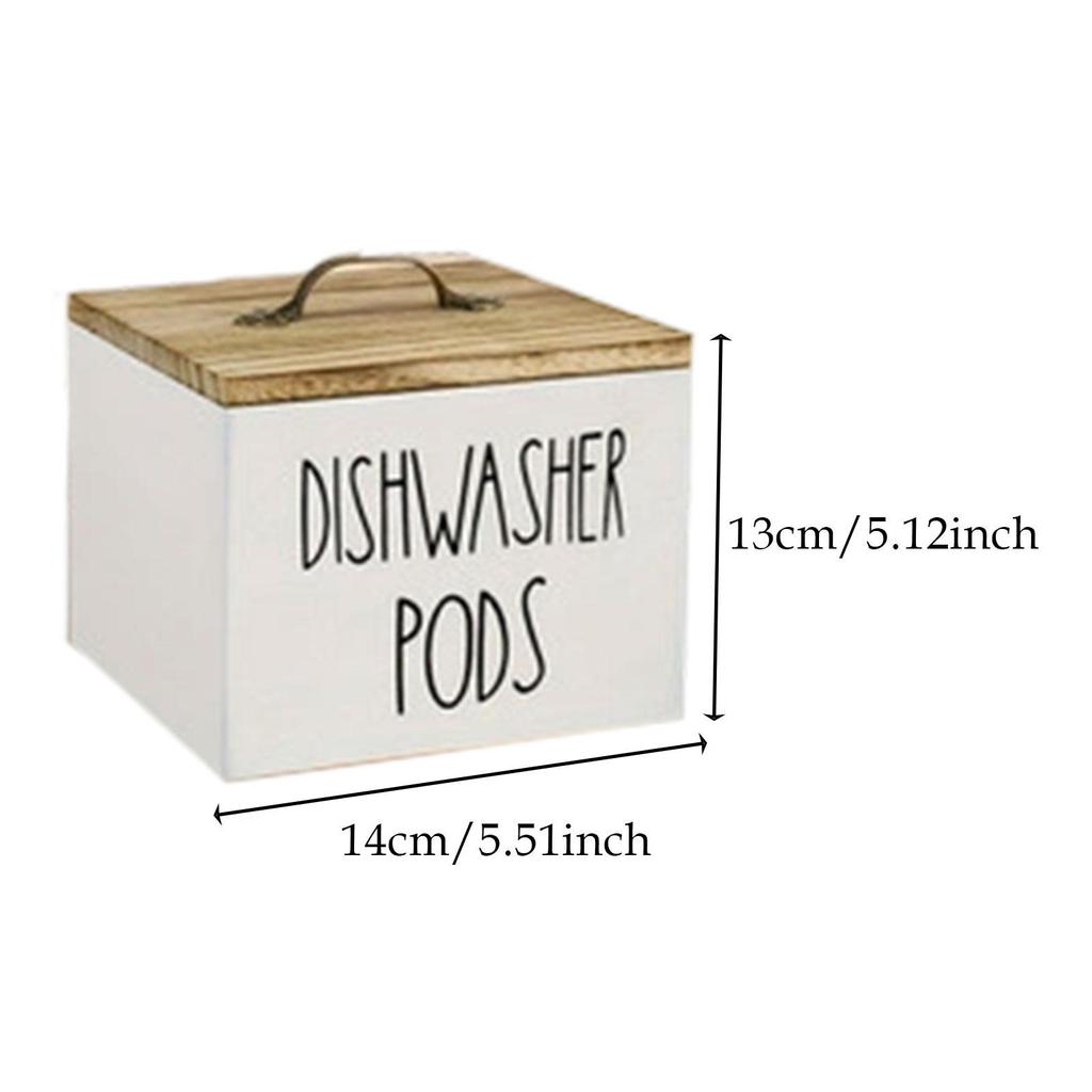Wooden Storage Container Countertop Organizer Multipurpose Sturdy Holder