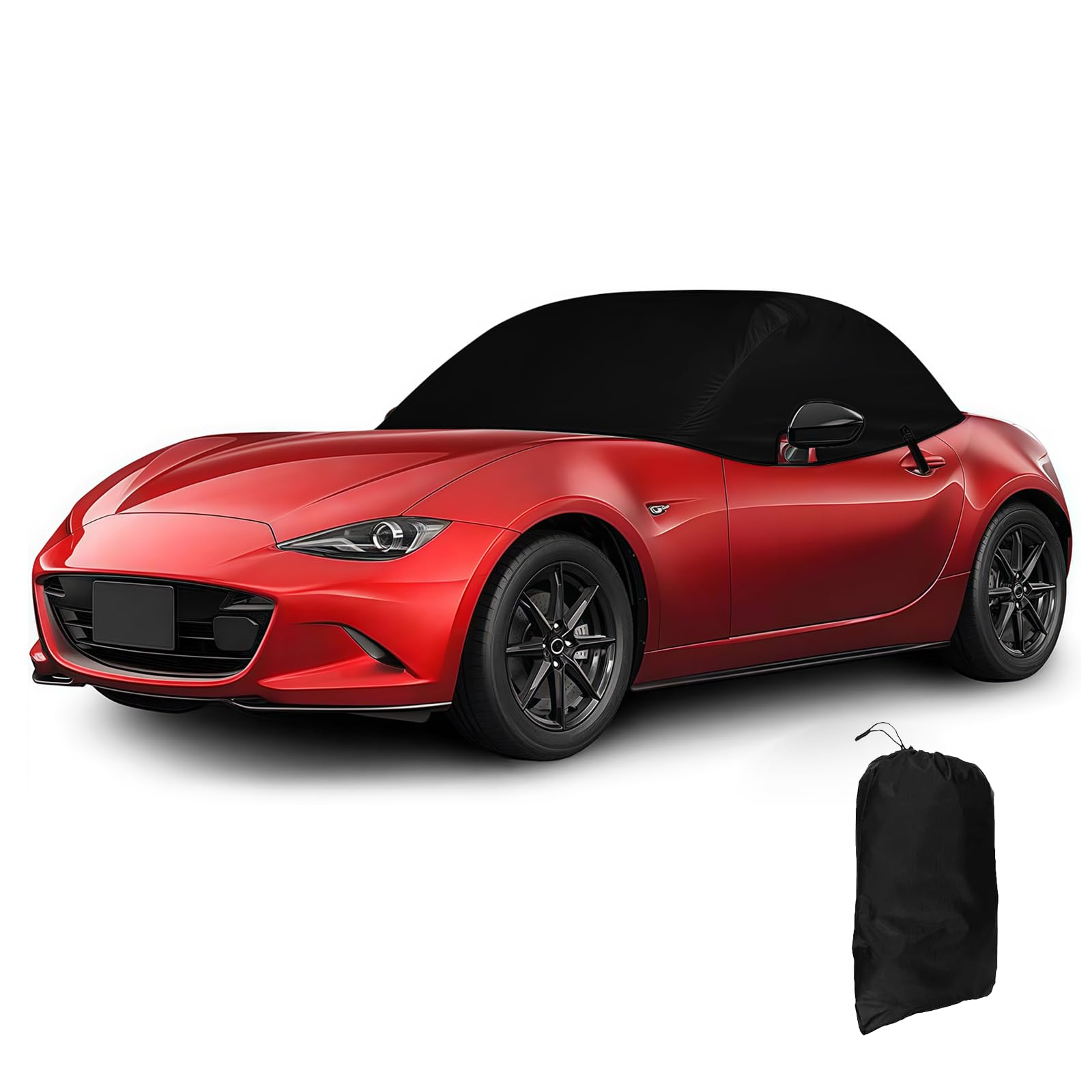 

Чехол на половину кузова Mazda Roadster ND Series 2014-2023, Защита от старения, Водонепроницаемый, Пыленепроницаемый, Защита от УФ-лучей, Четыре чёрный