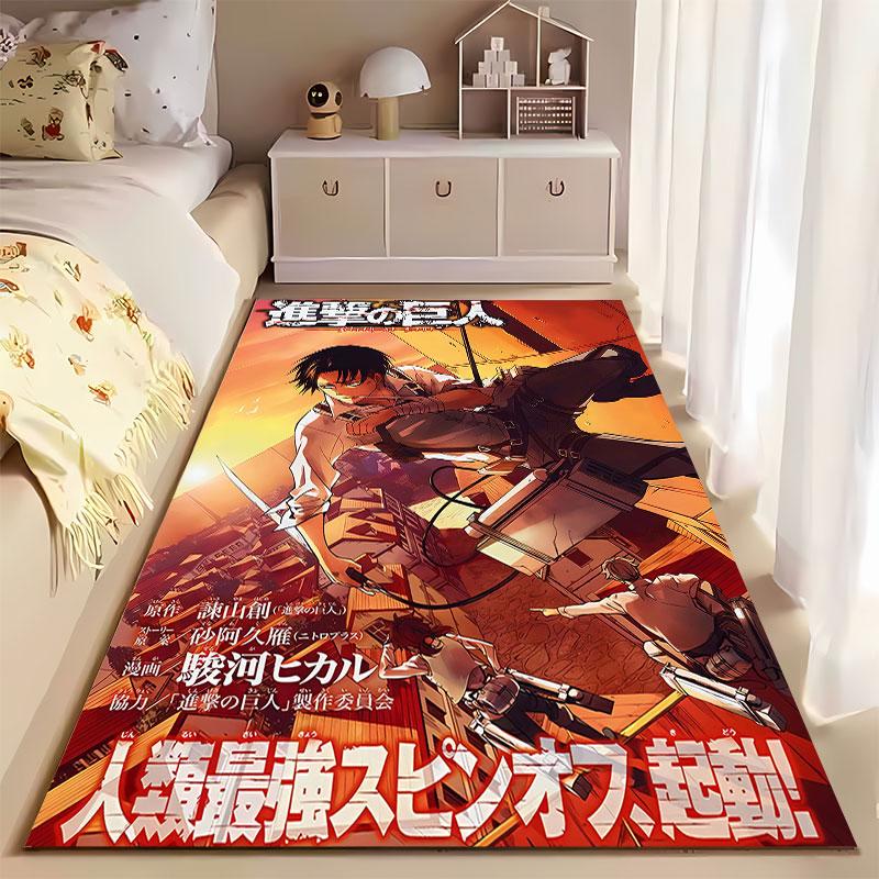 Attack on Titan Anime Carpet suitable as a non-slip mat for the living room or bedroom sofa