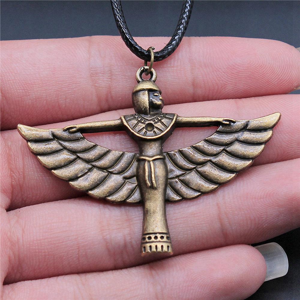 45cm Necklace Leather Chain Big Chief Pharaoh Buddhism Minimalist Jewelry Components QN015
