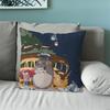 Klassisch Kawaii Niedlicher Kissenbezug Sofa Wohnzimmer Schlafzimmer Kopfteil Rückenlehne Kissen Quadratisches Kissen T-Totoroes Nickerchenzeit
