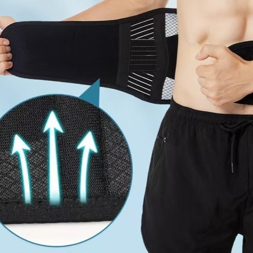 Anti-skid Breathable Waist Braces 16-hole Mesh Lumbar Support Belt Brace Support Belt  Workout