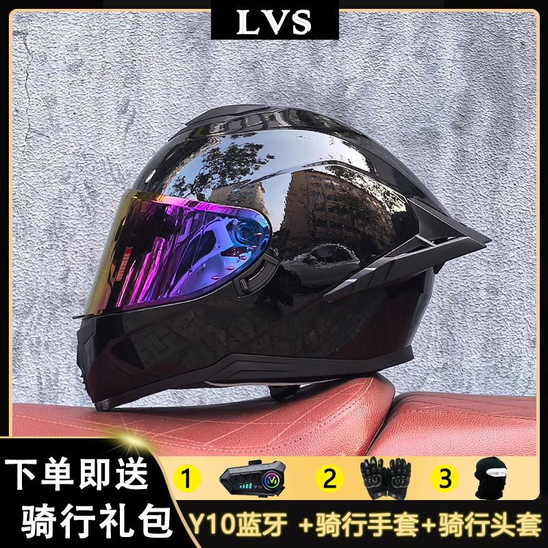 Full Face Motorcycle Helmet With External Bluetooth Module Men Women Large Rear Wing Sport Style DOT Approved
