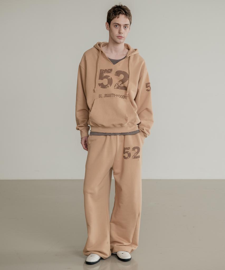 SSIN AND LEE (Unisex) Rusty Cotton Sweatpants Beige