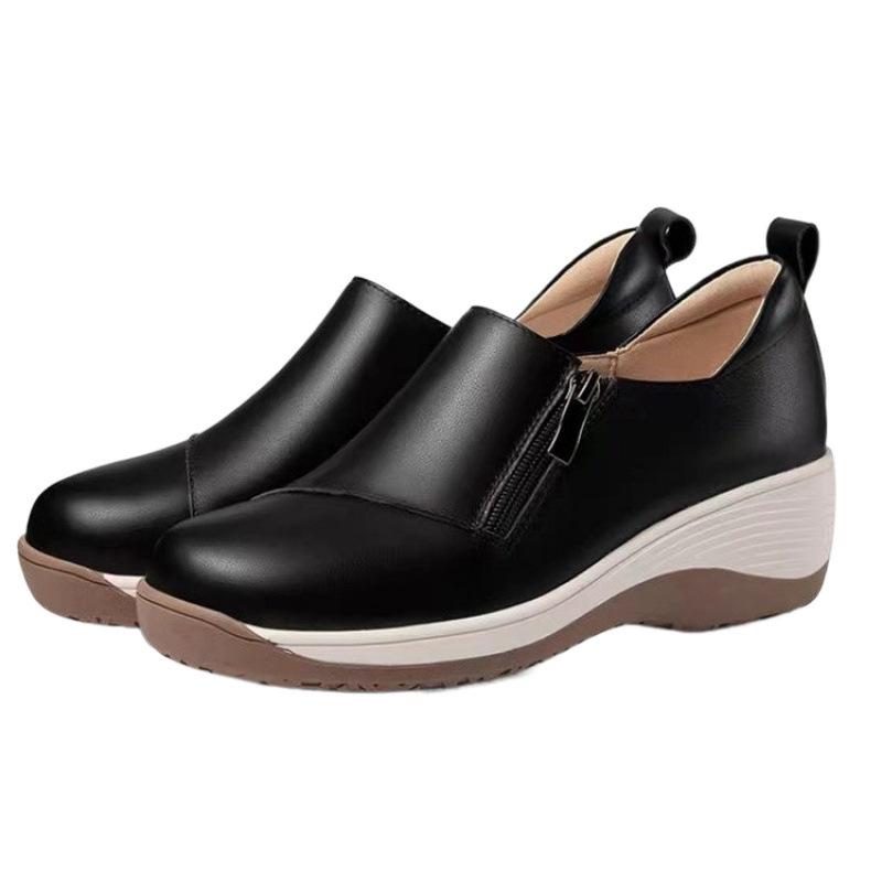 Frühling und Sommer neue Damenschuhe weiche Sohle römisch retro lässige Mode Mutter Einzelschuhe mittleren Alters und ältere lieben