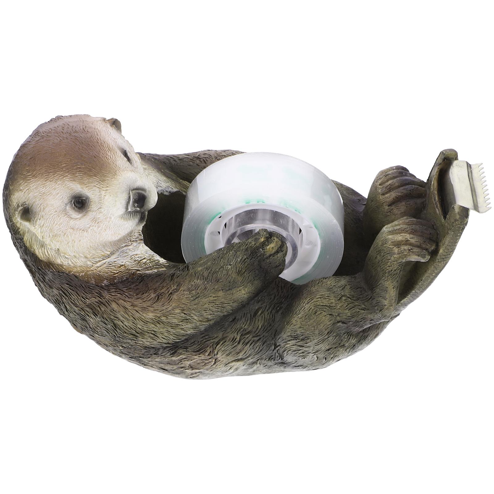 Dispenser per nastro decorativo, supporto per nastro antiscivolo, dispenser per nastro a forma di animale, strumento per tagliare il nastro