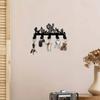 Metal Cactus Key Holder Wall Mount 5.91 Inch Entryway Office Decor Gift